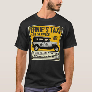 T-shirt Ernies Taxi Service De Taxi Sa Vie Merveilleuse