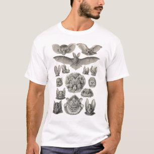 T-shirt Ernst Haeckel - chauves-souris de Chiroptera