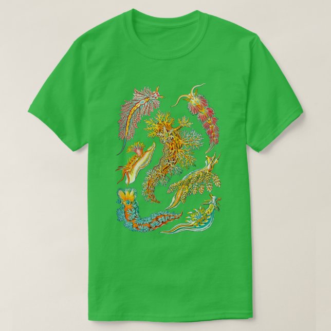 T-shirt Ernst Haeckel Nudibranch Sea Slugs (Design devant)