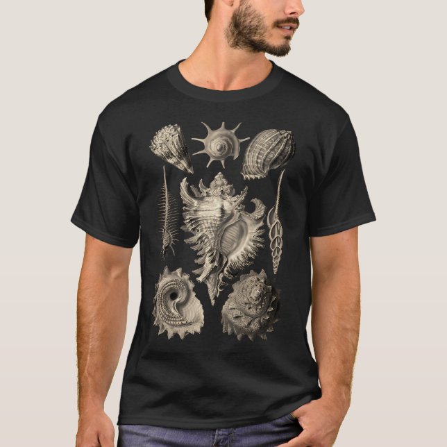 T-shirt Ernst Haeckel Prosobranchia Sea Shells (Devant)