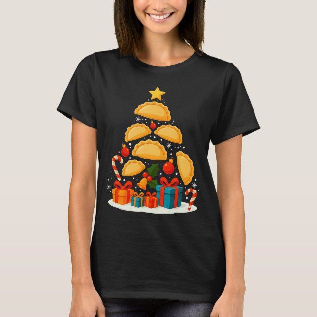 T-shirt Erogi Lish Food Land Christmas Tree Xmas Long Slee (Devant)