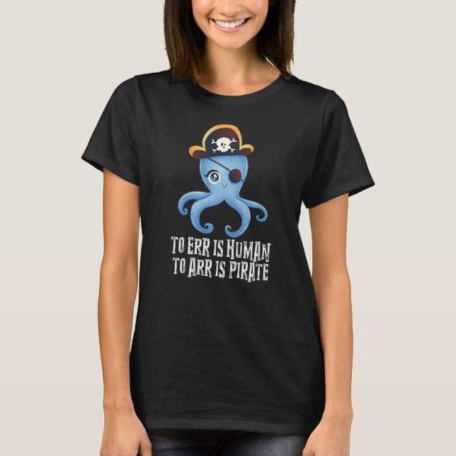 T-shirt Err Est Humain Arr Est Pirate Pirate (Devant)