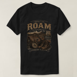 T-shirt Errer librement sur la route ouverte Vintage Route