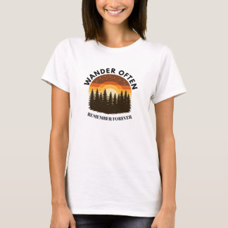 T-shirt « Errer souvent, se souvenir pour toujours