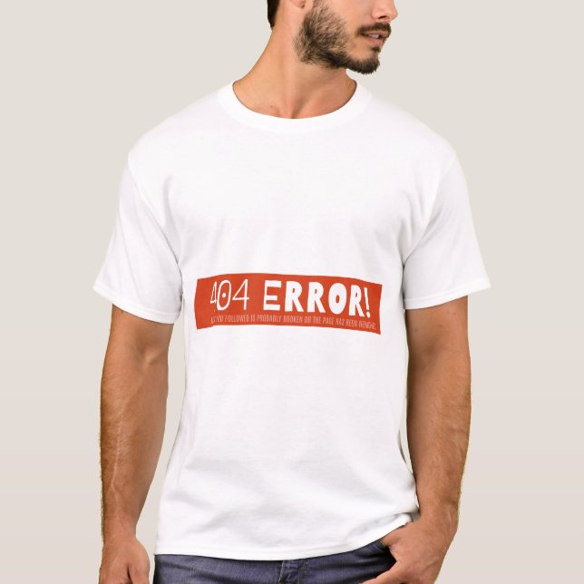 T-shirt Erreur 404 (Devant)