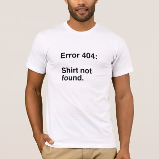 T-shirt Erreur 404