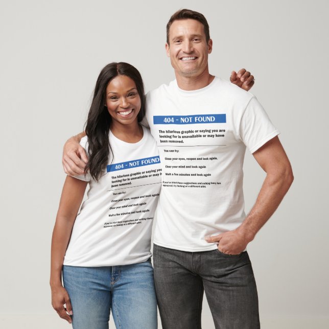 T-shirt Erreur 404 (Unisexe)