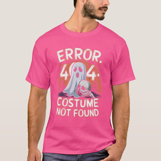 T-shirt Erreur 404 : Costume introuvable (Devant)