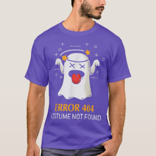 T-shirt Erreur 404 Costume introuvable Drôle Halloween 733