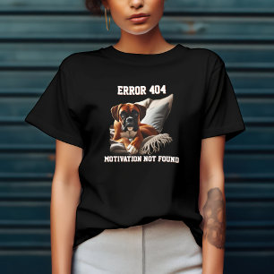 T-shirt Erreur 404 de Boxer Drôle