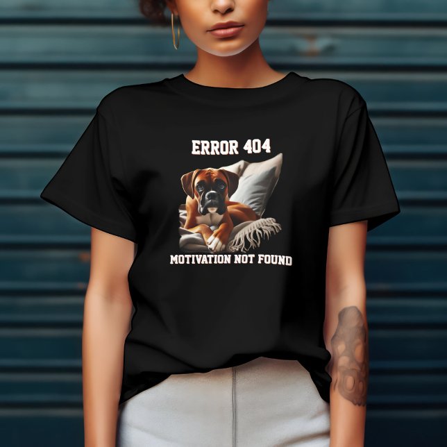 T-shirt Erreur 404 de Boxer Drôle (Créateur téléchargé)