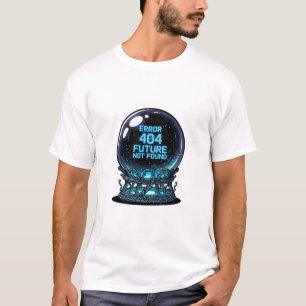 T-shirt Erreur 404 Futur Non Trouvé – Cristal Futuriste