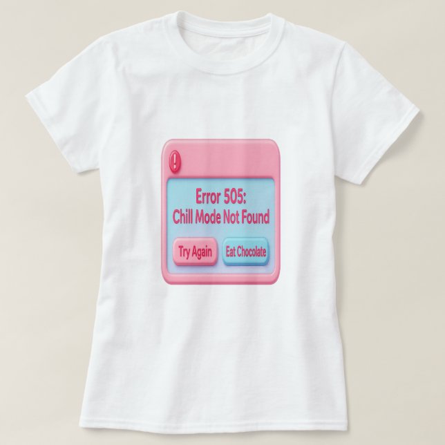 T-shirt Erreur 505 : Mode refroidissement introuvable (Design devant)