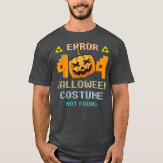 T-shirt Erreur de fête d'Halloween 404 Costume d'Halloween