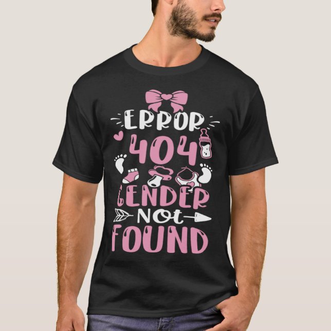 T-shirt Erreur de genre 404 Genre non trouvé bébé fille (Devant)