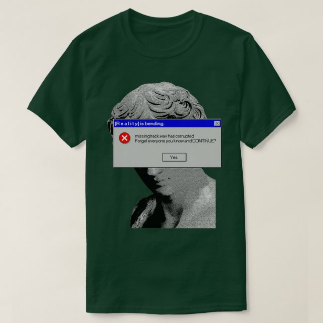 T-shirt Erreur de statue (Design devant)