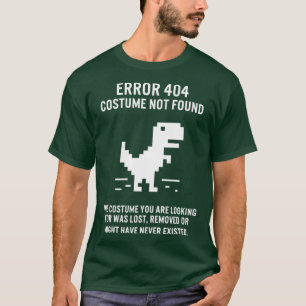 T-shirt Erreur d'Halloween 404 Costume introuvable