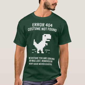 T-shirt Erreur d'Halloween 404 Costume introuvable