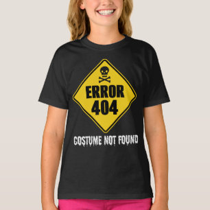 T-shirt Erreur d'Halloween 404 Costume introuvable