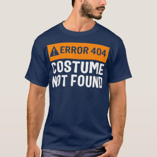 T-shirt Erreur d'Halloween Costume 404 introuvable Codage 
