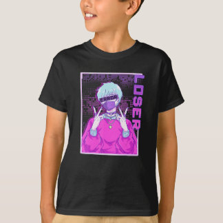 T-shirt Erreur du garçon de l'animal perdant Vaporwave Pun