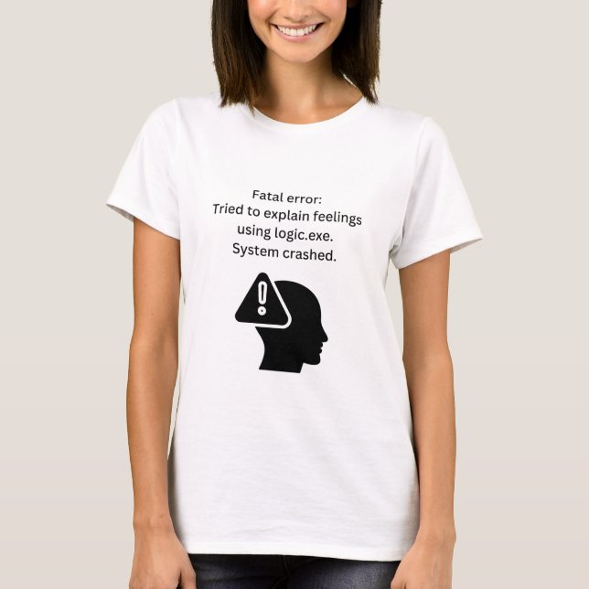 T-shirt Erreur fatale 404 (Devant)