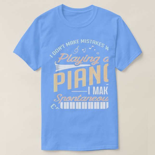 T-shirt Erreur Lors De La Lecture D'Un Piano (Design devant)