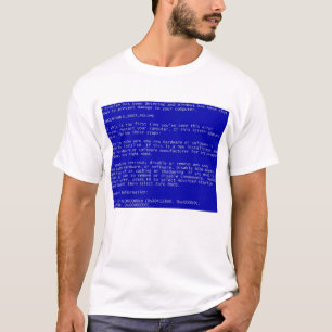 T-shirt Erreur nerd Windows Blue Screen of Death Error (EN
