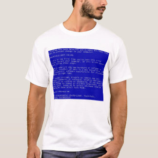 T-shirt Erreur nerd Windows Blue Screen of Death Error (EN
