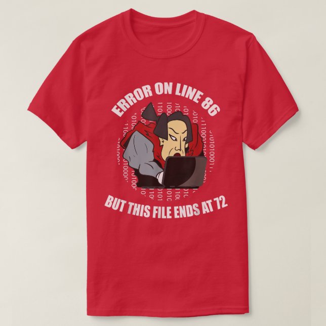 T-shirt Erreur! Programmation Informatique (Design devant)