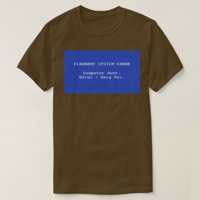 T-shirt Erreur système (Design devant)