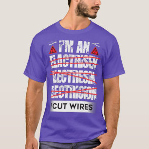 T-shirt Erreurs D'Orthographe De L'Électricien Drôle J'Ai