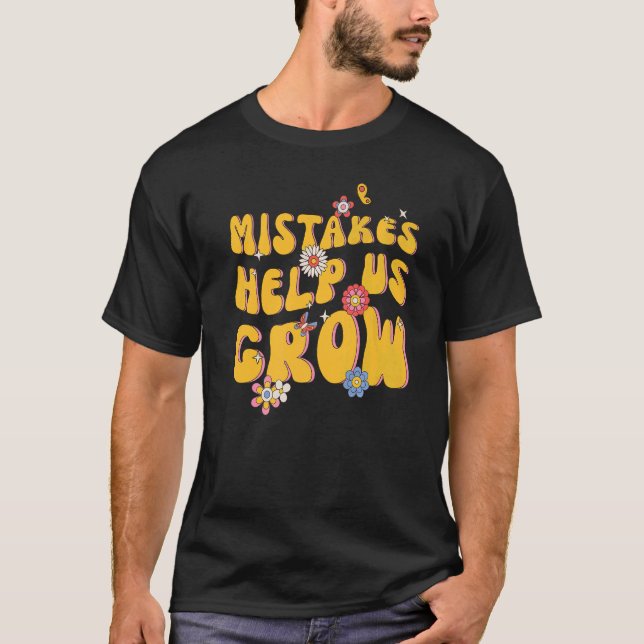 T-shirt Erreurs Nous Aider À Augmenter Des Enseignants Rét (Devant)