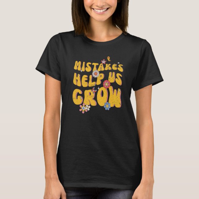 T-shirt Erreurs Nous Aider À Augmenter Des Enseignants Rét (Devant)