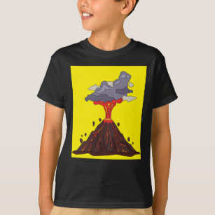 Volcan, lave, cendres, magma, éruption volcanique' T-shirt Enfant