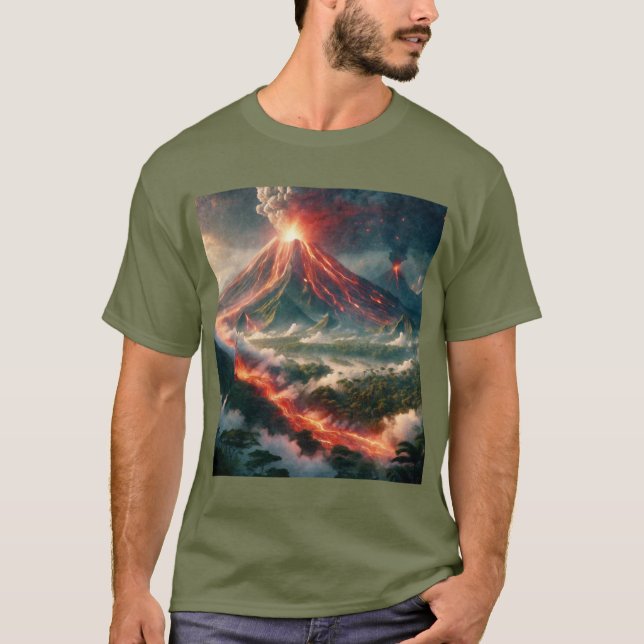 T-shirt Éruptions volcaniques (Devant)