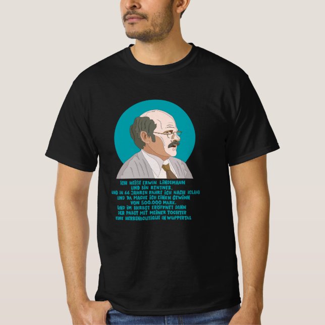 T-shirt Erwin Lindemann - Loriot - Drôle (Devant)