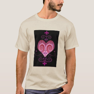 T-SHIRT ERZULI FREDA DAHOMEY VEVE SECRET VODOU GEOMETRY