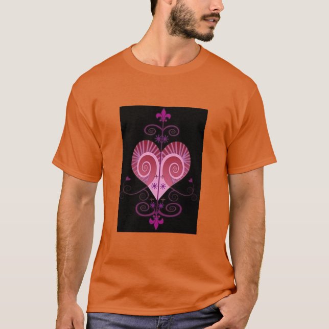 T-SHIRT ERZULI FREDA DAHOMEY VEVE SECRET VODOU GEOMETRY (Devant)