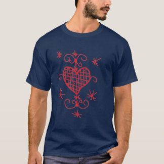 T-shirt Erzulie Coeur Rouge Veve Voodoo Love Sigil
