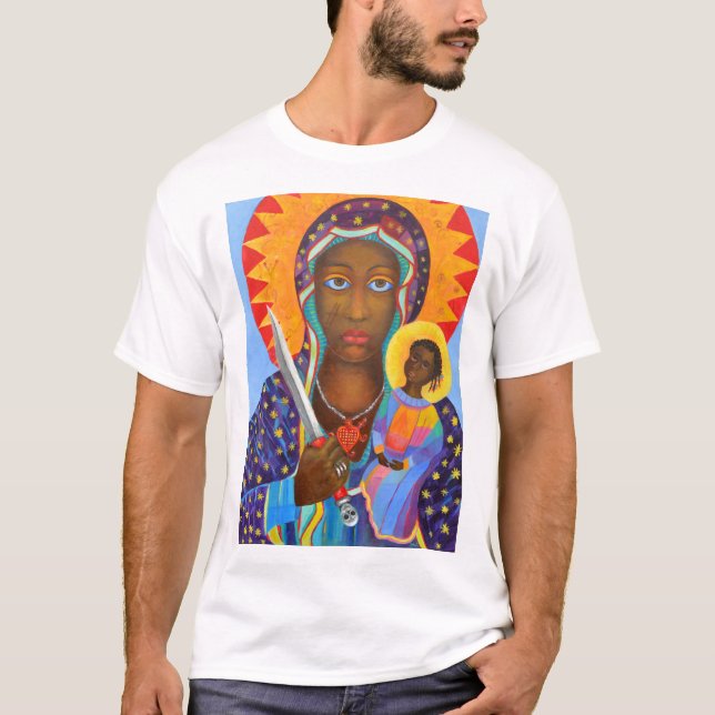 T-shirt Erzulie Dantor Black Madonna Voodoo Lwa (Devant)