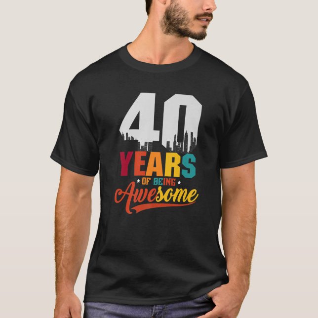T-shirt Es Dauerte 40 Jahre 40E Anniversaire Cadeau 19 (Devant)