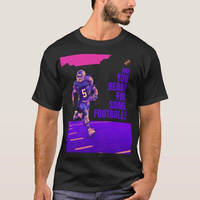 T-shirt Es-Tu Prêt Pour Le Football ? (Devant)