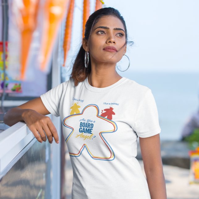 T-shirt Es-tu un ange de jeu de société ? Chemise femme (Créateur téléchargé)