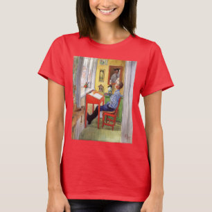 T-shirt Esbjorn faisant ses devoirs par Carl Larsson