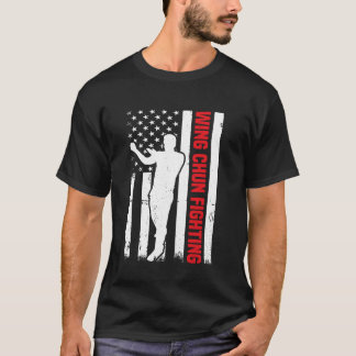 T-shirt Escadre Chun US Drapeau Escadre Chun Arts martiaux