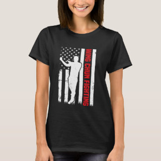 T-shirt Escadre Chun US Drapeau Escadre Chun Arts martiaux