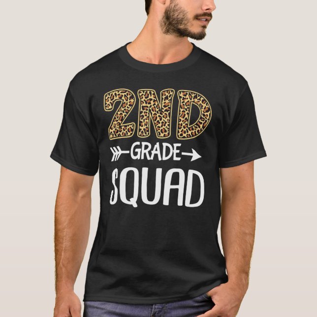 T-shirt Escadron de 2e année Leopard Sondage de l'enseigna (Devant)