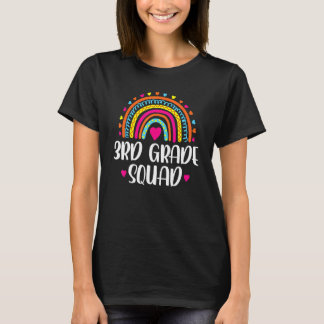 T-shirt Escadron de 3e année Arc-en-ciel Retour à l'école