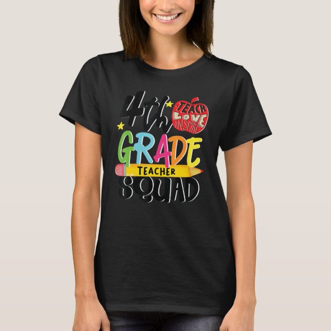 T-shirt Escadron de 4e année Ie Escadron d'enseignants de  (Devant)